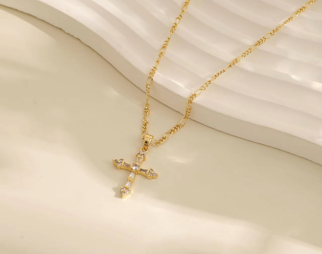 Steady cross necklace