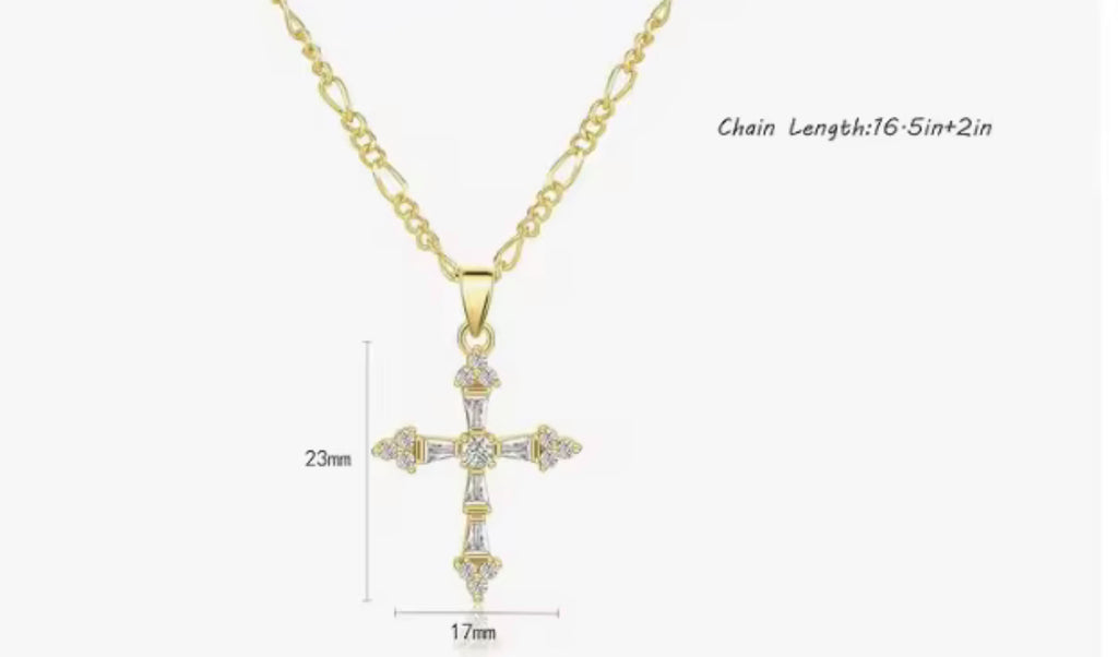 Steady cross necklace